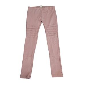 Girls pink jeggings, size 8